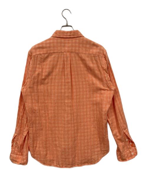 RALPH LAUREN（ラルフローレン）RALPH LAUREN (ラルフローレン) チェックシャツ オレンジ サイズ:Lの古着・服飾アイテム