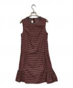 MARNIマルニ）の古着「ノースリーブワンピース」｜レッド
