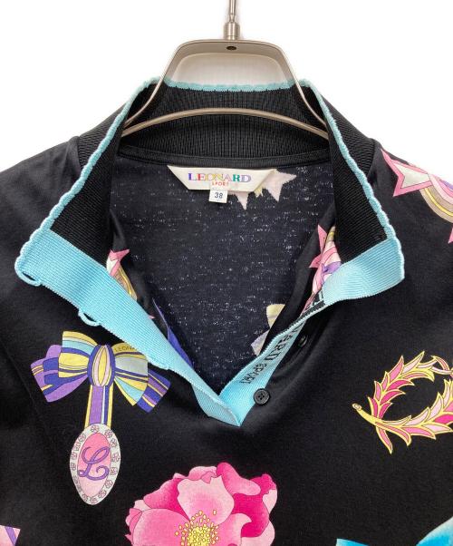 LEONARD SPORT（レオナール スポーツ）LEONARD SPORT (レオナール スポーツ) ポロシャツ ブラック サイズ:Ｍの古着・服飾アイテム