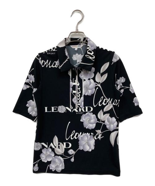 LEONARD SPORT（レオナール スポーツ）LEONARD SPORT (レオナール スポーツ) ポロシャツ ブラック サイズ:38の古着・服飾アイテム