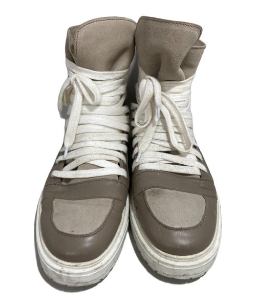 KRIS VAN ASSCHE（クリス ヴァン アッシュ）KRIS VAN ASSCHE (クリス ヴァン アッシュ) ハイカットスニーカー ベージュ サイズ:41の古着・服飾アイテム