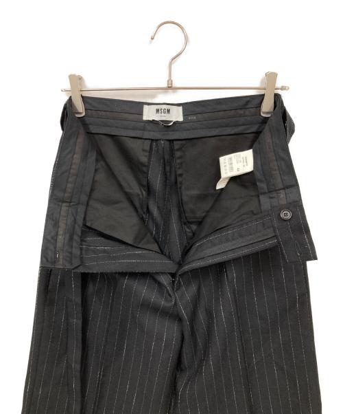 MSGM（エムエスジーエム）MSGM (エムエスジーエム) スラックス ブラック サイズ:44の古着・服飾アイテム