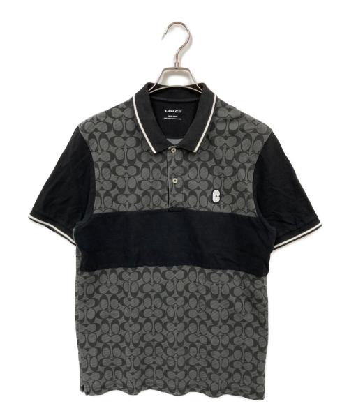 COACH（コーチ）COACH (コーチ) ポロシャツ ブラック サイズ:Ｍの古着・服飾アイテム