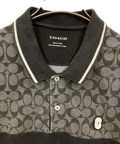 COACH（コーチ）COACH (コーチ) ポロシャツ ブラック サイズ:Ｍの古着・服飾アイテム