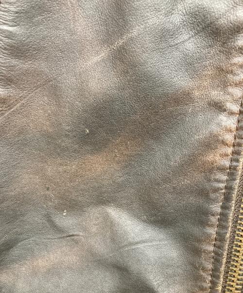 DOLCE & GABBANA（ドルチェ＆ガッバーナ）DOLCE & GABBANA (ドルチェ＆ガッバーナ) レザージャケット ブラウン サイズ:48の古着・服飾アイテム