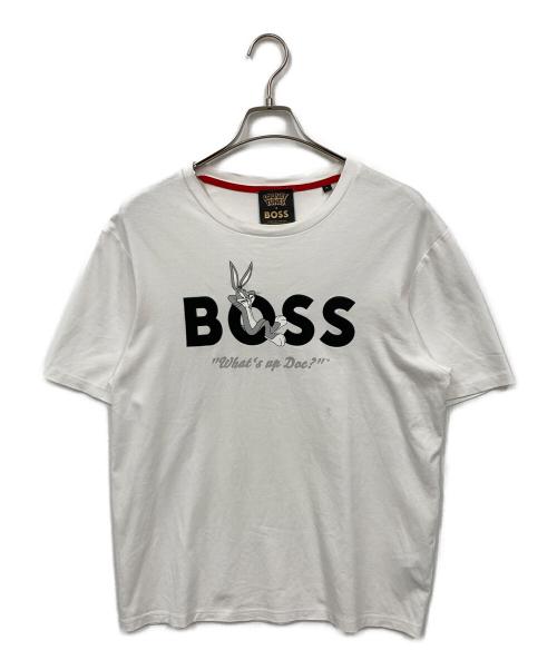 BOSS（ボス）BOSS (ボス) LOONEY TUNES (ルーニーチューンズ) Tシャツ ホワイト サイズ:Mの古着・服飾アイテム