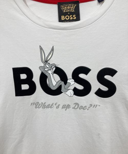 BOSS（ボス）BOSS (ボス) LOONEY TUNES (ルーニーチューンズ) Tシャツ ホワイト サイズ:Mの古着・服飾アイテム