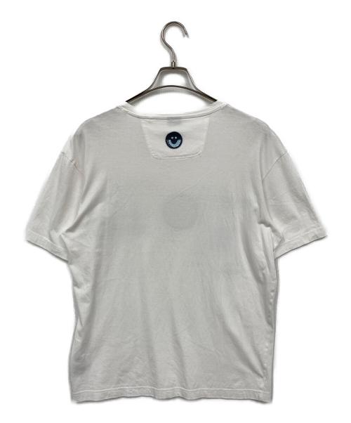 BOSS（ボス）BOSS (ボス) デタッチャブルロゴバッジ コットンジャージー Tシャツ ホワイト サイズ:不明の古着・服飾アイテム