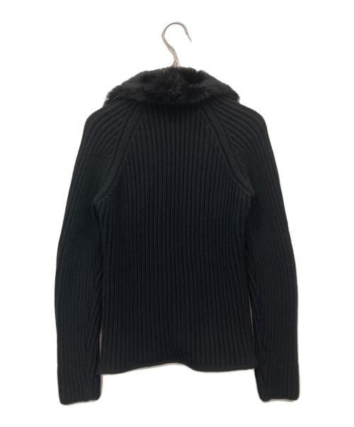 GUCCI（グッチ）GUCCI (グッチ) ラパンファーカーディガン ブラック サイズ:Mの古着・服飾アイテム