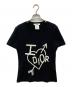 Christian Dior（クリスチャン ディオール）の古着「VネックTシャツ」｜ブラック