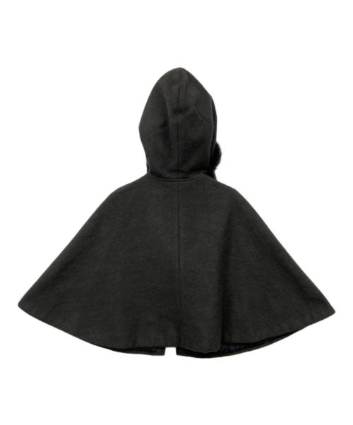 GIVENCHY（ジバンシィ）GIVENCHY (ジバンシィ) ファー付きポンチョ グレー サイズ:不明の古着・服飾アイテム