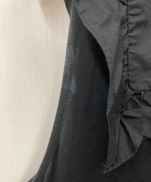PRADA（プラダ）PRADA (プラダ) フリル ノースリーブワンピース ブラック サイズ:Mの古着・服飾アイテム