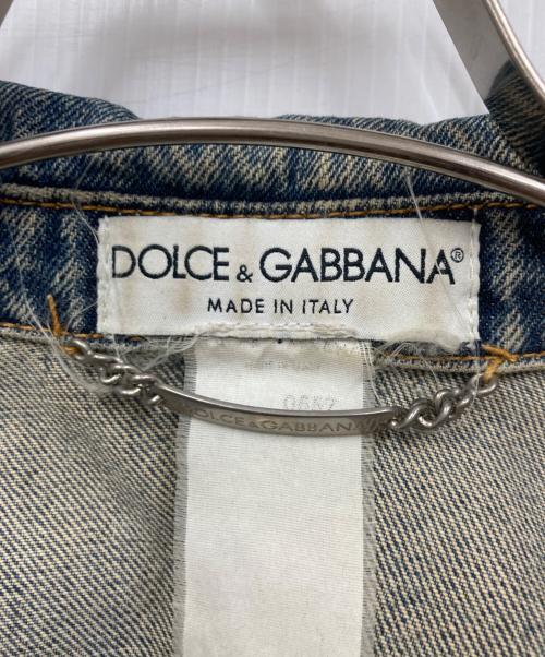 DOLCE & GABBANA（ドルチェ＆ガッバーナ）DOLCE & GABBANA (ドルチェ＆ガッバーナ) デニムジャケット スカイブルー サイズ:40の古着・服飾アイテム