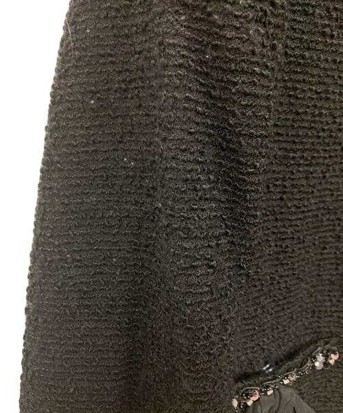 MOSCHINO（モスキーノ）MOSCHINO (モスキ) ツイードジャケット ブラック サイズ:34の古着・服飾アイテム