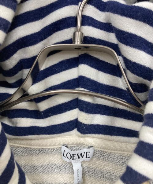 LOEWE（ロエベ）LOEWE (ロエベ) パーカー ホワイト×ネイビー サイズ:Ｓの古着・服飾アイテム