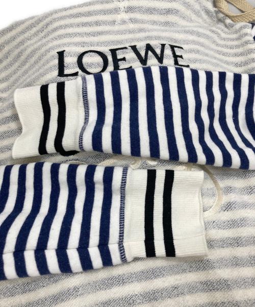 LOEWE（ロエベ）LOEWE (ロエベ) パーカー ホワイト×ネイビー サイズ:Ｓの古着・服飾アイテム