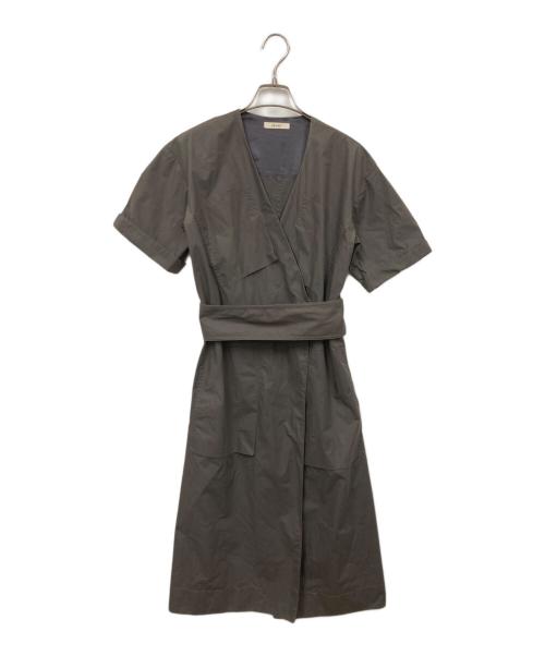 CELINE（セリーヌ）CELINE (セリーヌ) 半袖ワンピース ブラウン サイズ:34の古着・服飾アイテム