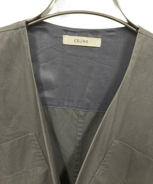 CELINE（セリーヌ）CELINE (セリーヌ) 半袖ワンピース ブラウン サイズ:34の古着・服飾アイテム