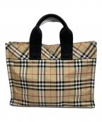 BURBERRY BLUE LABELバーバリー ブルー レーベル）の古着「ハンドバッグ」｜ベージュ