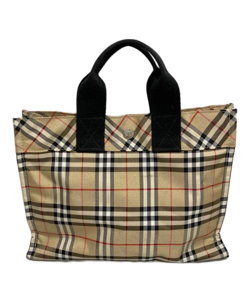 BURBERRY BLUE LABEL（バーバリー ブルー レーベル）BURBERRY BLUE LABEL (バーバリー ブルー レーベル) ハンドバッグ ベージュの古着・服飾アイテム