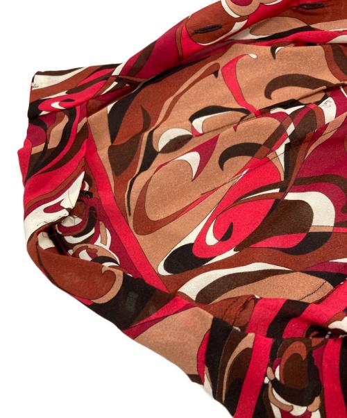 Emilio Pucci（エミリオ プッチ）Emilio Pucci (エミリオ プッチ) シルク混シャツ レッド サイズ:36の古着・服飾アイテム