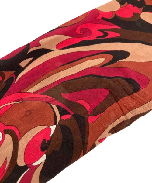 Emilio Pucci（エミリオ プッチ）Emilio Pucci (エミリオ プッチ) シルク混シャツ レッド サイズ:36の古着・服飾アイテム