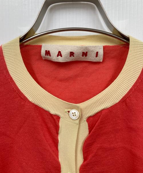 MARNI（マルニ）MARNI (マルニ) コーラルピンク カーディガン レッド サイズ:38の古着・服飾アイテム