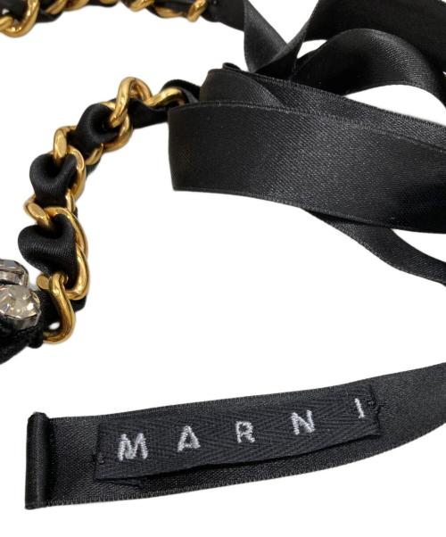 MARNI（マルニ）MARNI (マルニ) ラインストーンチョーカー ブラックの古着・服飾アイテム