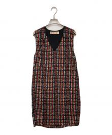 MARNI（マルニ）の古着「ノースリーブワンピース」｜レッド