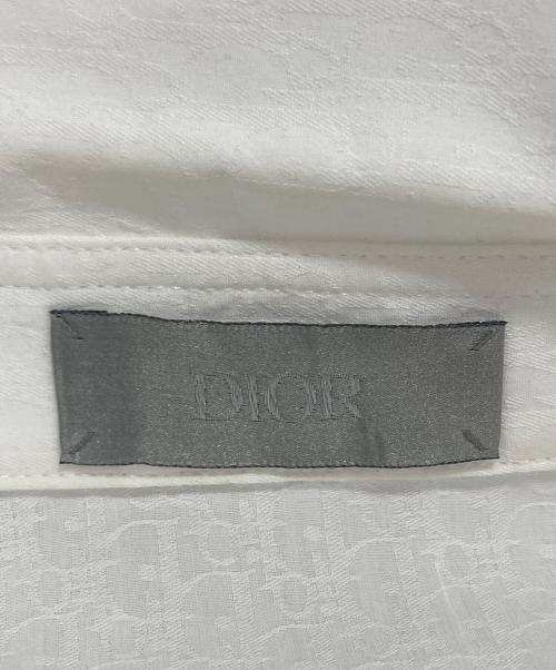 Dior（ディオール）Dior (ディオール) オブリークコットンジャカードシャツ ホワイト サイズ:41の古着・服飾アイテム