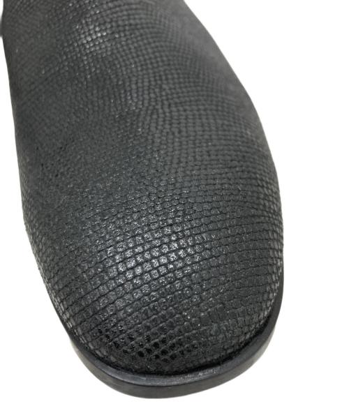 EMPORIO ARMANI（エンポリオ アルマーニ）EMPORIO ARMANI (エンポリオ アルマーニ) 型押しサイドゴアブーツ グレー サイズ:27の古着・服飾アイテム