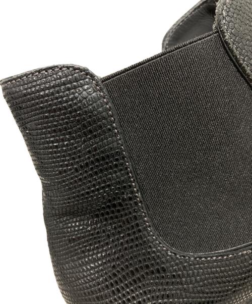EMPORIO ARMANI（エンポリオ アルマーニ）EMPORIO ARMANI (エンポリオ アルマーニ) 型押しサイドゴアブーツ グレー サイズ:27の古着・服飾アイテム