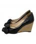 PRADA (プラダ) ウェッジソールサンダル ブラック サイズ:35 1/2：8000円