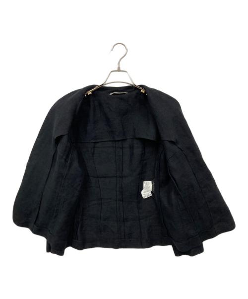 WEEKEND Max Mara（ウィークエンド マックスマーラ）WEEKEND Max Mara (ウィークエンド マックスマーラ) リネンジャケット ブラック サイズ:Lの古着・服飾アイテム