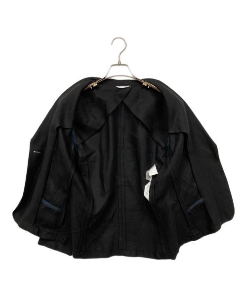MaxMara（マックスマーラ）MaxMara (マックスマーラ) リネンテーラードジャケット ブラック サイズ:42の古着・服飾アイテム