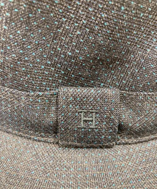 HERMES（エルメス）HERMES (エルメス) Ｈロゴ入りハット ネイビー サイズ:58の古着・服飾アイテム