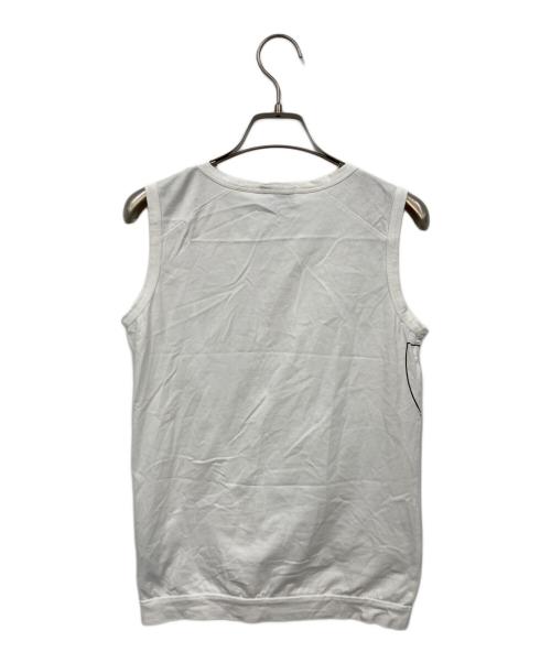 MONCLER（モンクレール）MONCLER (モンクレール) ノースリーブカットソー ホワイト サイズ:XSの古着・服飾アイテム