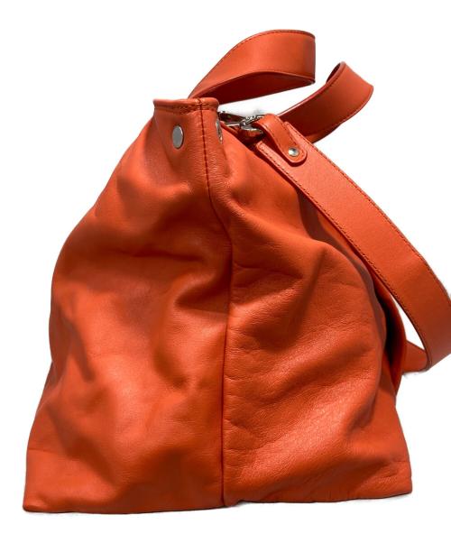 JIL SANDER NAVY（ジルサンダー ネイビー）JIL SANDER NAVY (ジルサンダー ネイビー) 2WAYバッグ オレンジの古着・服飾アイテム