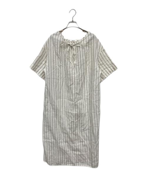 ebure（エブール）EBURE (エブール) リネンワンピース ホワイト サイズ:Sの古着・服飾アイテム