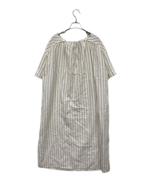 ebure（エブール）EBURE (エブール) リネンワンピース ホワイト サイズ:Sの古着・服飾アイテム