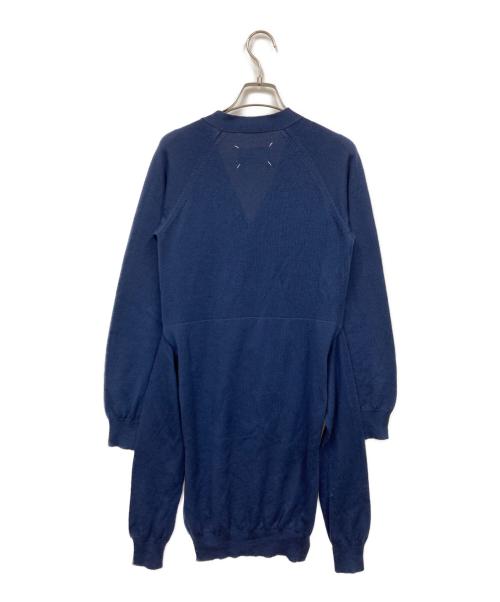 Maison Margiela（メゾンマルジェラ）Maison Margiela (メゾンマルジェラ) ドッキングカーディガン ブルー サイズ:Sの古着・服飾アイテム
