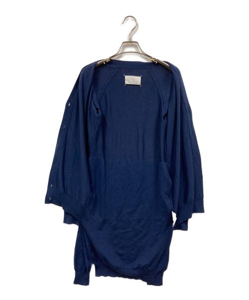 Maison Margiela（メゾンマルジェラ）Maison Margiela (メゾンマルジェラ) ドッキングカーディガン ブルー サイズ:Sの古着・服飾アイテム