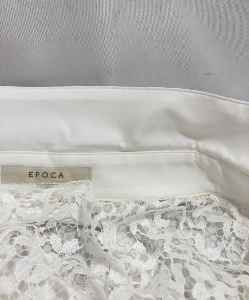 EPOCA（エポカ）EPOCA (エポカ) レース切替ブラウス ホワイト サイズ:40の古着・服飾アイテム