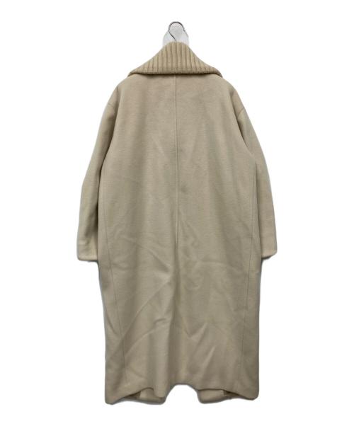 CLANE（クラネ）CLANE (クラネ) RIB COLLAR WOOL LONG COAT ベージュ サイズ:1の古着・服飾アイテム