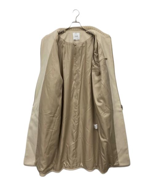 CLANE（クラネ）CLANE (クラネ) RIB COLLAR WOOL LONG COAT ベージュ サイズ:1の古着・服飾アイテム
