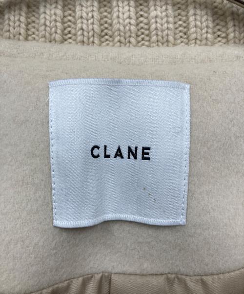 CLANE（クラネ）CLANE (クラネ) RIB COLLAR WOOL LONG COAT ベージュ サイズ:1の古着・服飾アイテム