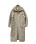 CLANE（クラネ）の古着「RIB COLLAR WOOL LONG COAT」｜ベージュ