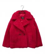UGGアグ）の古着「Gertrude Short Teddy Coat」｜レッド
