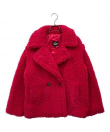 UGG（アグ）の古着「Gertrude Short Teddy Coat」｜レッド