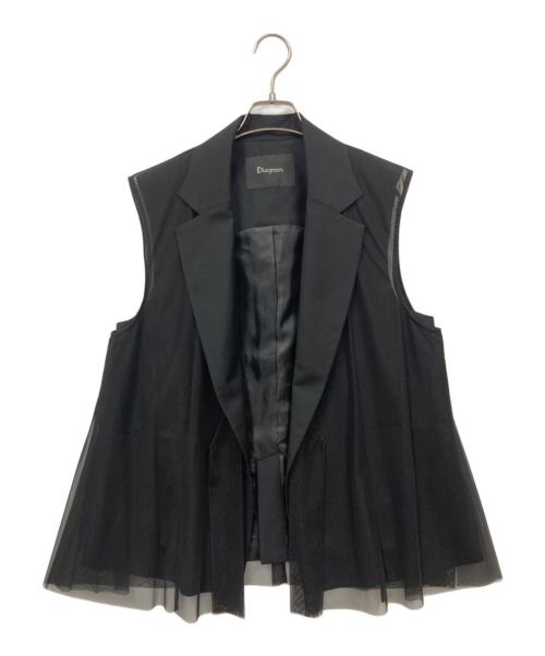 Diagram（ダイアグラム）Diagram (ダイアグラム) チュールオーバーベスト ブラック サイズ:36の古着・服飾アイテム